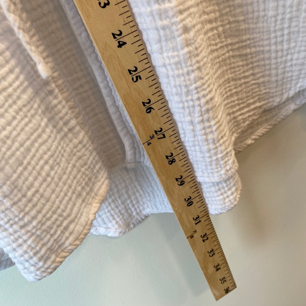 4OUR DREAMERS Tunic Women S White Gauze Tie Front 100% Cotton Beach Cover Up Top - Picture 5 of 8